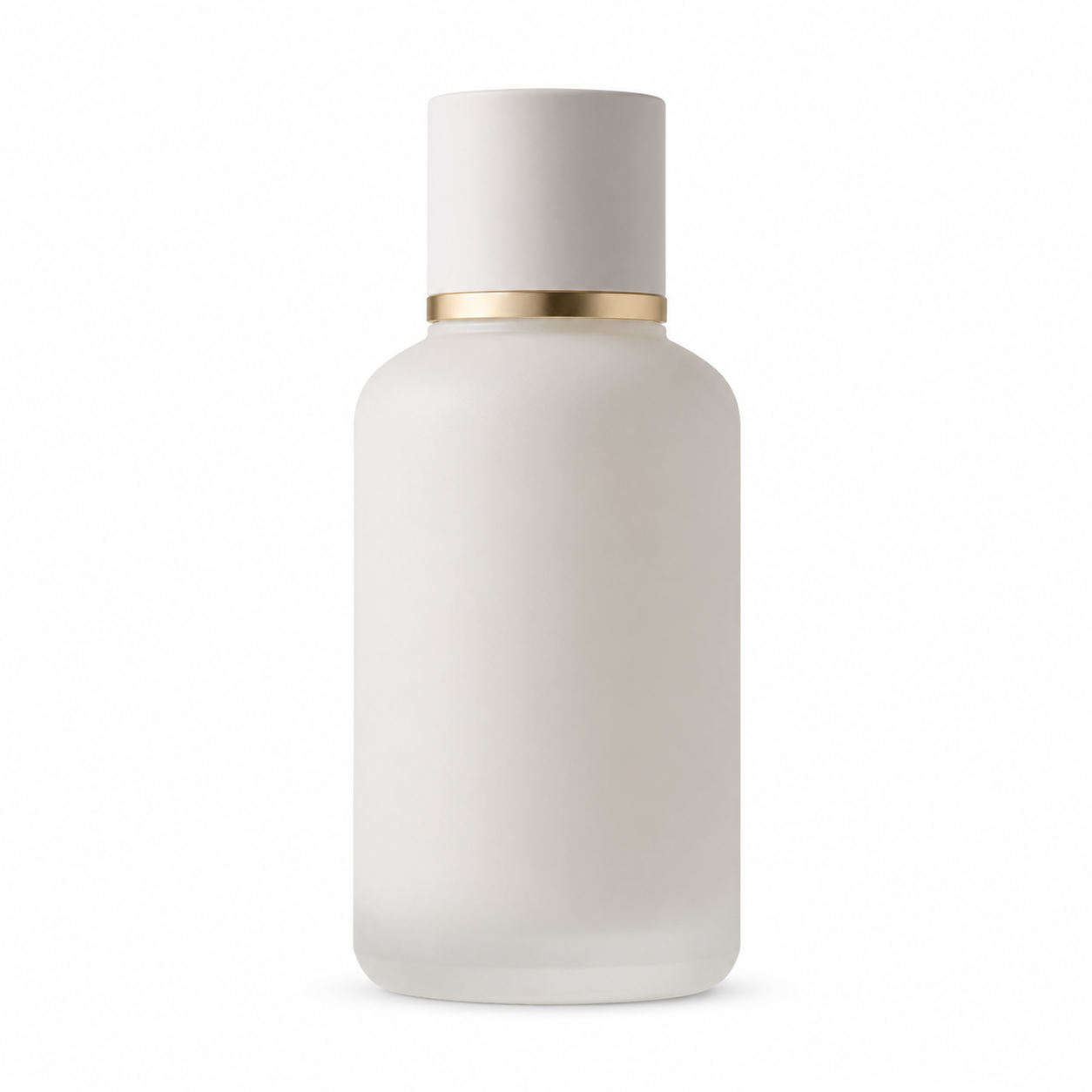 Soft touch glass bottle packaging