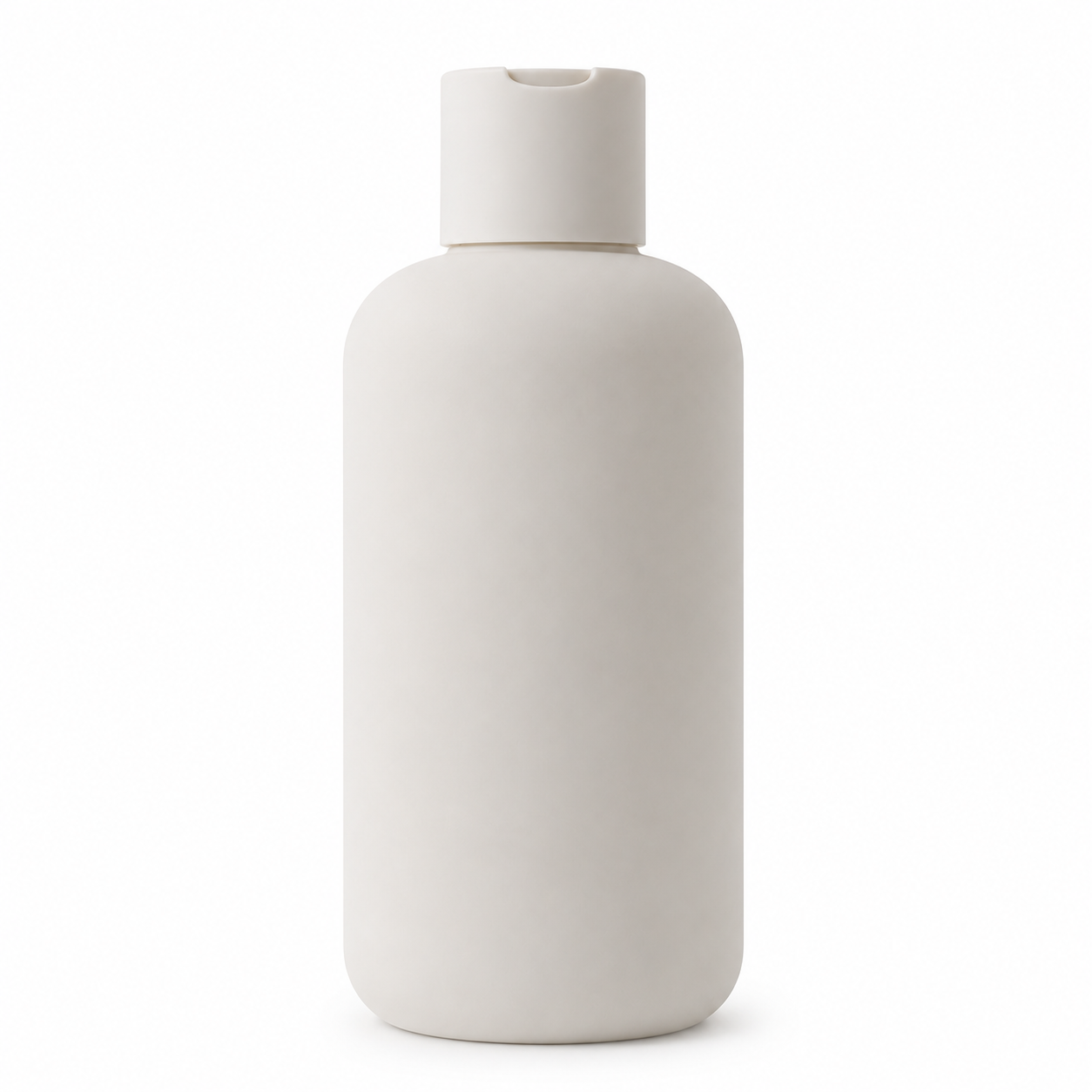 Soft touch HDPE bottle packaging